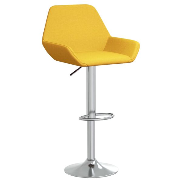 vidaXL Barhocker 2 Stk. Senfgelb Stoff