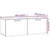 vidaXL Wandschrank Wei&szlig; 100x36,5x35 cm Holzwerkstoff
