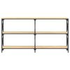 vidaXL Konsolentisch Sonoma-Eiche 156x28x80,5 cm Holzwerkstoff