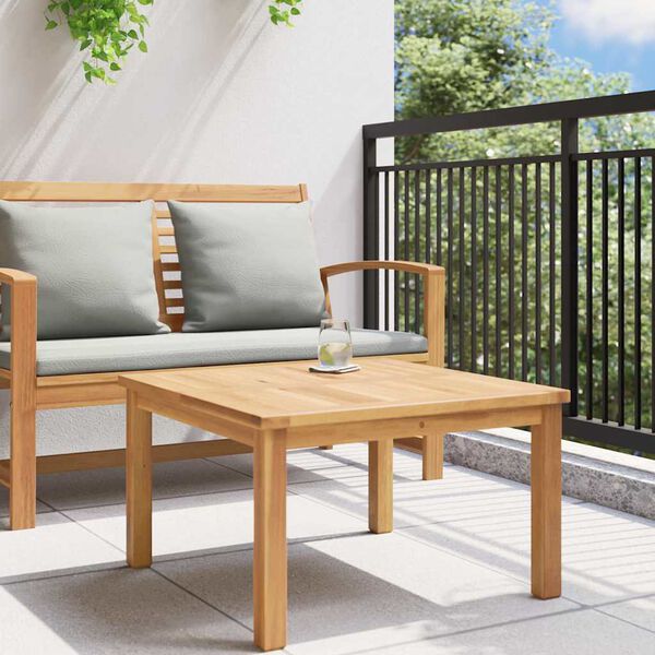 vidaXL Couchtisch Braun 60 x 60 x 36 cm Teak-Massivholz