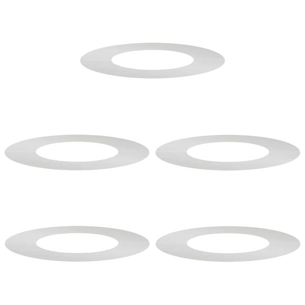 vidaXL geeignet f&uuml;r flache Baumringe 5 pcs Silber &Oslash;40 / 70 cm