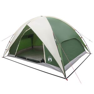 vidaXL Campingzelt mit Regenhaube wasserdicht 5 Personen Gr&uuml;n