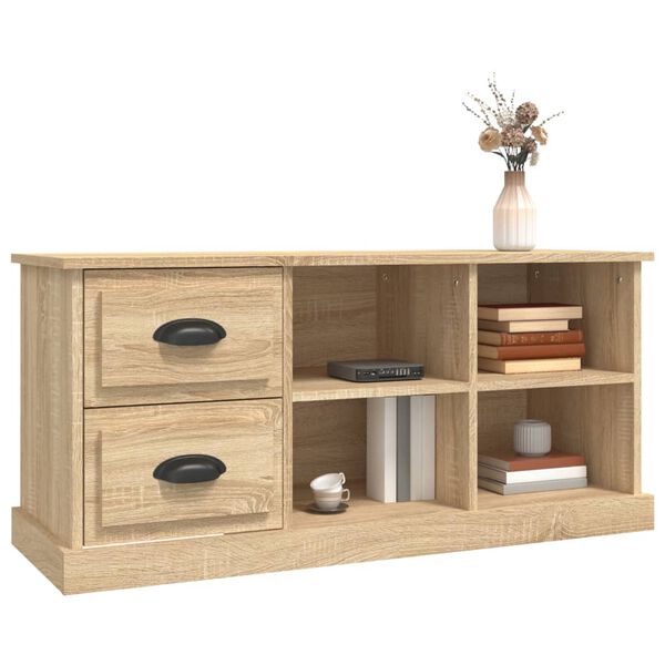 vidaXL TV-Schrank Sonoma-Eiche 102x35,5x47,5 cm Holzwerkstoff