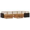 vidaXL Outdoor-Sofagarnitur 7 Stk. Natur