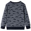 Kinder-Sweatshirt Marineblau Melange 92