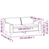vidaXL 2-Sitzer-Sofa Cappuccino-Braun 140 cm Kunstleder