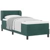 vidaXL Boxspringbett mit Kopfteil Dunkelgr&uuml;n 80 x 200 cm Samt