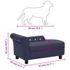 vidaXL Hundesofa Blau 83x45x42 cm Kunstleder
