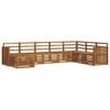 vidaXL Outdoor-Sofagarnitur 8 stk. Natur