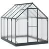 vidaXL Garten Gew&auml;chshaus mit T&uuml;r Anthrazit 183,5 x 243,5 x 207 cm