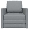 vidaXL Bodensofa mit Schlaffunktion Hellgrau 112x174x55 cm Stoff
