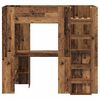 vidaXL Etagenbettgestell mit Schreibtisch Altholz 75 x 190 cm