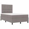 vidaXL Boxspringbett mit Matratze Taupe 120 x 190 cm Stoff