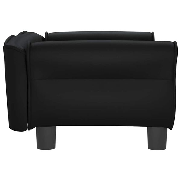 vidaXL Hundebett Schwarz 70x45x30 cm Kunstleder
