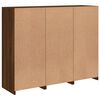 vidaXL Sideboards mit LED-Leuchten 3 Stk. Braun Eichen-Optik