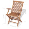 vidaXL 7-tlg. Garten-Essgruppe Teak Massivholz