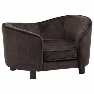 vidaXL Hundesofa Braun 69x49x40 cm Pl&uuml;sch