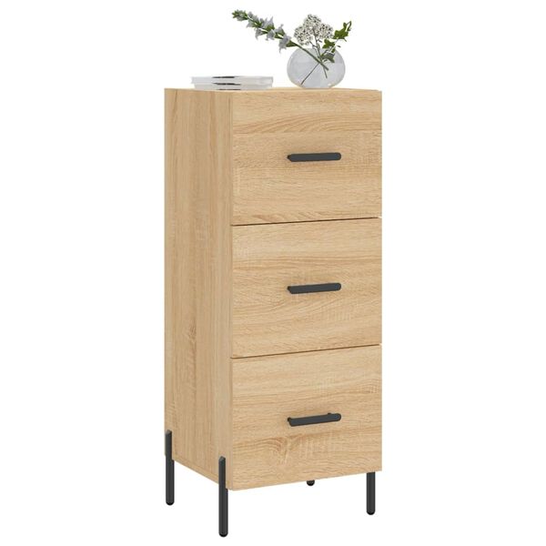 vidaXL Sideboard Sonoma-Eiche 34,5x34x90 cm Holzwerkstoff