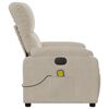 vidaXL Massagesessel Elektrisch Beige Mikrofasergewebe