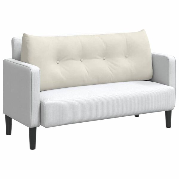 vidaXL R&uuml;ckenkissen Creme 120 x 24 x 50 cm Samt