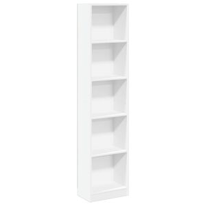 vidaXL B&uuml;cherregal Wei&szlig; 40x24x176 cm Holzwerkstoff