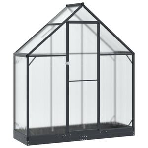 vidaXL Garten Gew&auml;chshaus mit T&uuml;r Anthrazit 183,5 x 63,5 x 207 cm