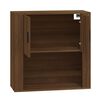 vidaXL Wandschrank Braun Eichen-Optik 80x33x80 cm Holzwerkstoff