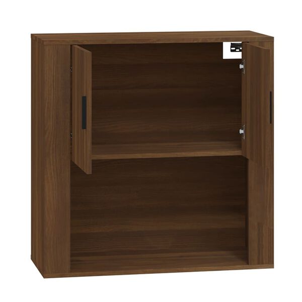 vidaXL Wandschrank Braun Eichen-Optik 80x33x80 cm Holzwerkstoff