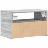 vidaXL Wand-Nachttische 2 Stk. Grau Sonoma 45x26x28,5 cm
