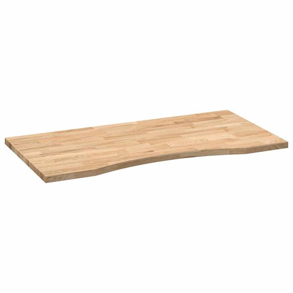 vidaXL Schreibtischplatte Unbehandelt 100x50x2,5 cm Massivholz Eiche