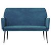 vidaXL Sitzbank Blau 108x79x79 cm Samt