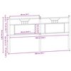 vidaXL Ersatz-Kopfteil R&auml;uchereiche 180 cm Holzwerkstoff und Stahl