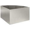 vidaXL Eckpflanzer Silber 60 x 60 x 35 cm Edelstahl