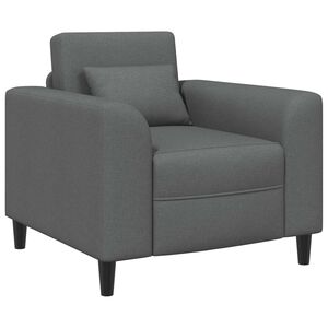 vidaXL Sessel Dunkelgrau Stoff