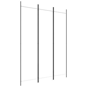 vidaXL 3-tlg. Paravent Wei&szlig; 150x200 cm Stoff