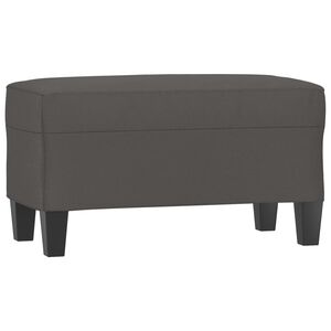 vidaXL Sitzbank Grau 70x35x41 cm Kunstleder