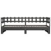 vidaXL Tagesbett Ausziehbar Grau 2x(80x200) cm Massivholz Kiefer