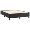 vidaXL Boxspringbettgestell Schwarz 140x200 cm Kunstleder