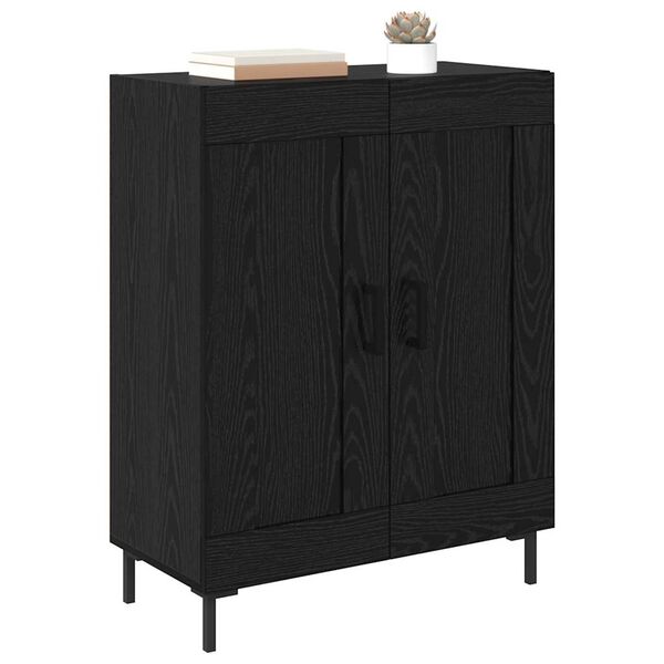 vidaXL Sideboard Schwarz Eichen-Optik 69,5 x 34 x 90 cm