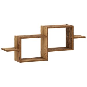 vidaXL Wandregal Altholz 95 x 17 x 37 cm Holzwerkstoff