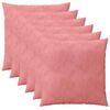 vidaXL Kissenbezug 6 stk. HEERLEN Rosa 55 x 55 cm Samt