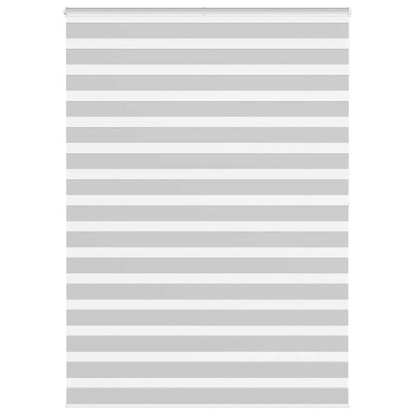 vidaXL Doppelrollo Hellgrau 155x200 cm Stoffbreite 150,9 cm Polyester