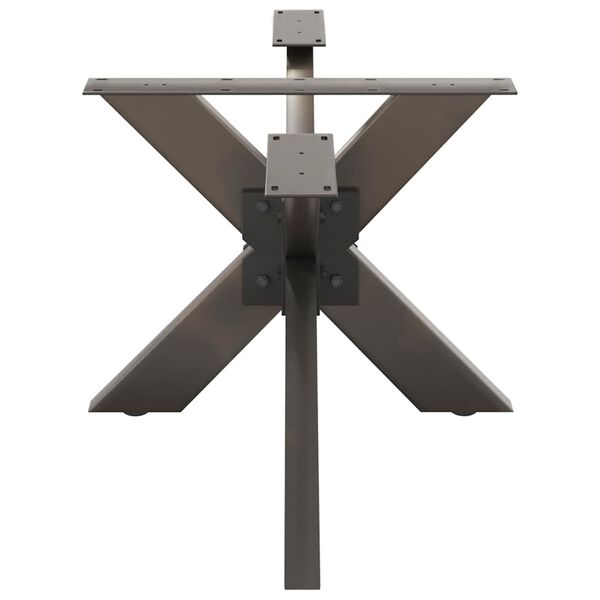 vidaXL Couchtischbein in Spinnenform Naturstahl 98x58x(42-43) cm Stahl