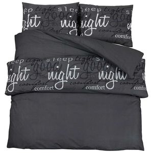 vidaXL Bettw&auml;sche-Set Schwarz und Wei&szlig; 225x220 cm Baumwolle