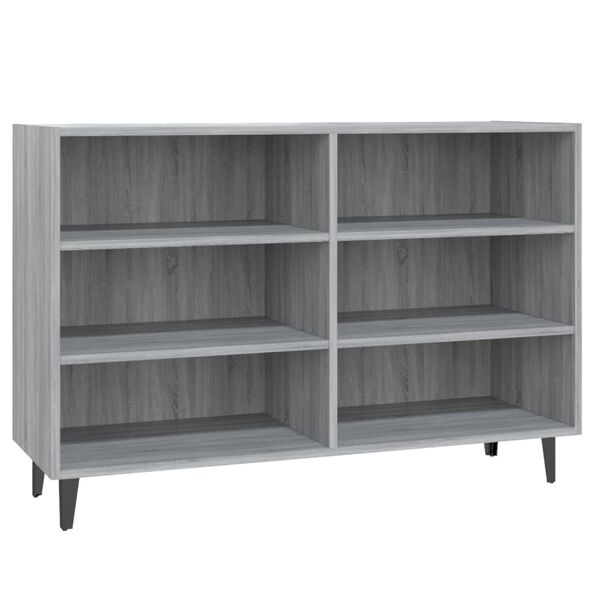 vidaXL Sideboard Grau Sonoma 103,5x35x70 cm Holzwerkstoff