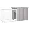 vidaXL Kaninchenk&auml;fig Grau 200x91x100 cm Verzinkter Stahl
