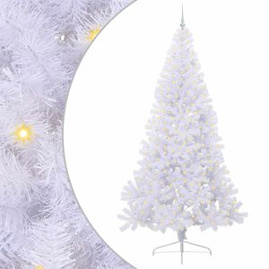 vidaXL K&uuml;nstlicher Weihnachtsbaum Wei&szlig; 240 cm PVC und Stahl