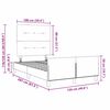 vidaXL Boxspringbett mit Kopfteil Hellgrau 120 x 200 cm Samt
