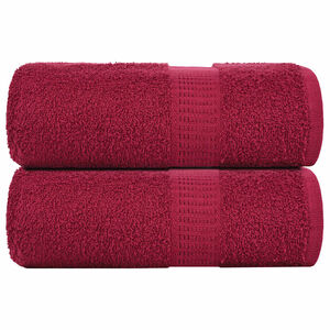 vidaXL Wascht&uuml;cher FROGN 2 Stk. Bordeaux 30x30 cm 360 g/m&sup2;
