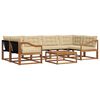 vidaXL Outdoor-Sofagarnitur 7 stk. Natur und Beige